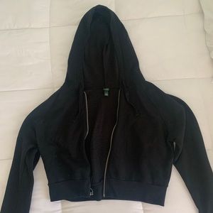 black zip up